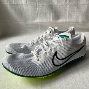 Nike Zoom Mamba 6 White Black Bright Spruce Track Shoes Men's Size 13 DR2733 102